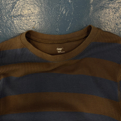 GAP Grey/Blue Striped Thermal