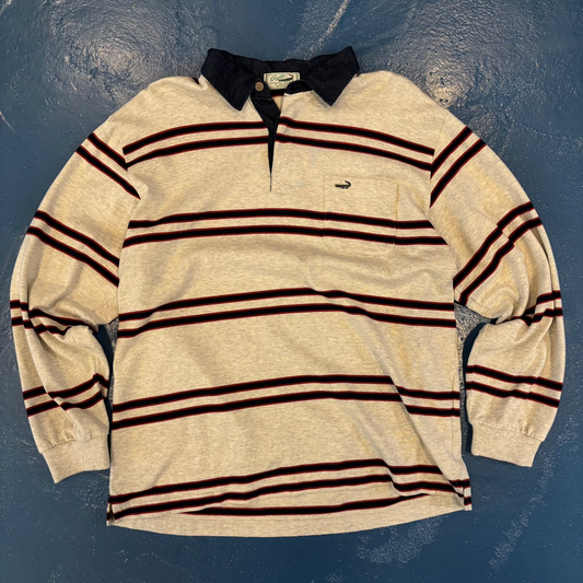 Vintage Crocodile White/Navy Striped