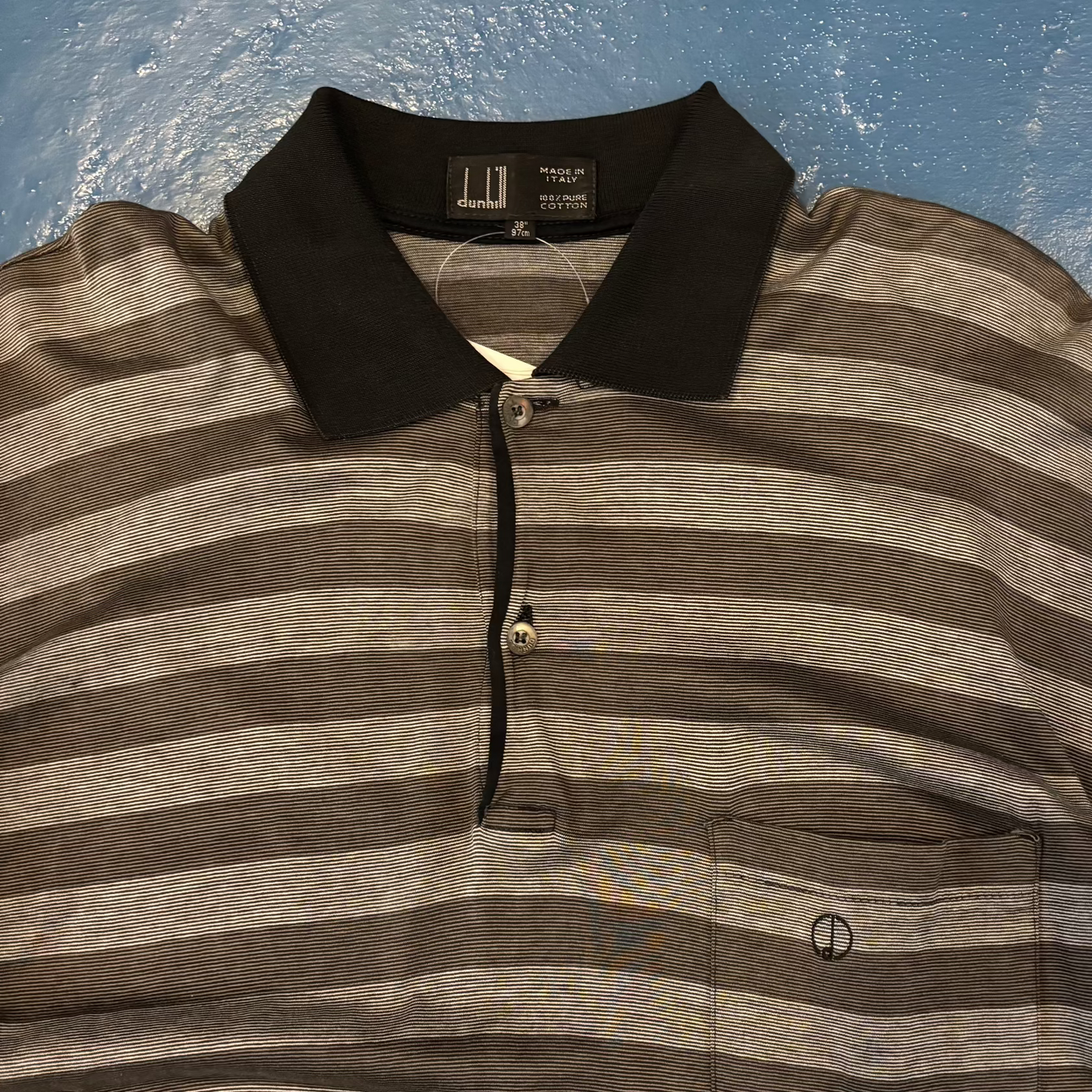 DUNHILL Made In Italy Grey/Charcoal Striped